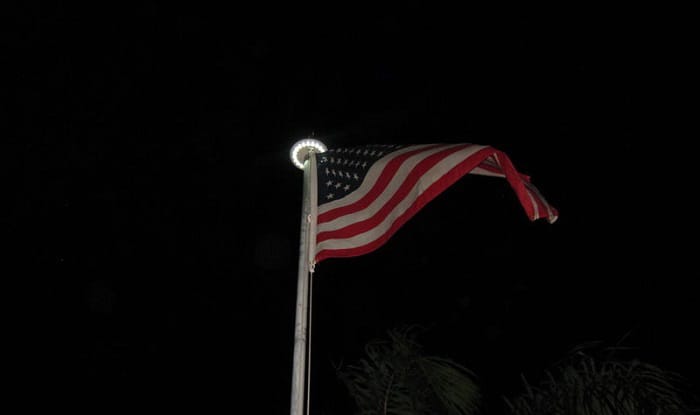 best solar flagpole lights